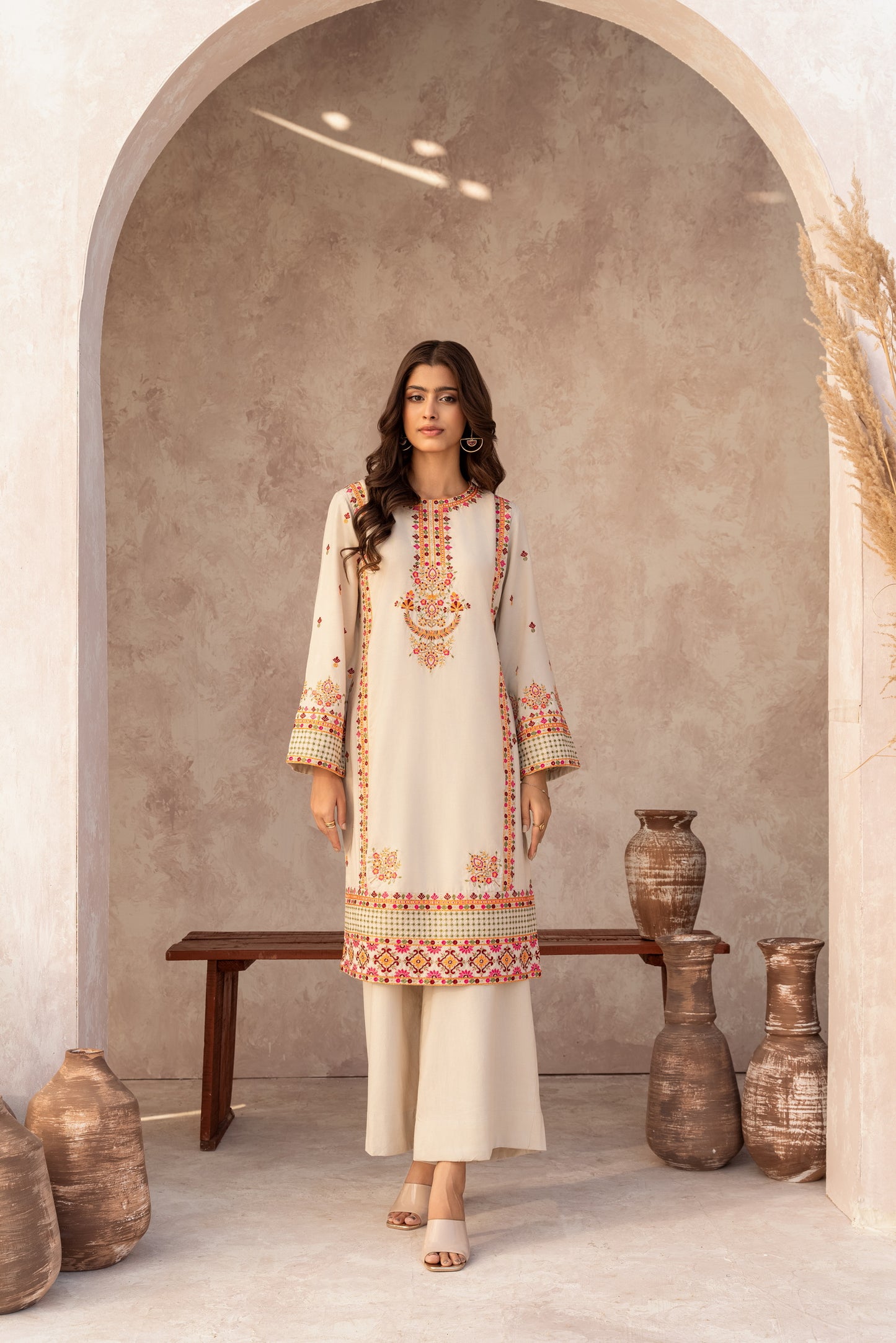 Noor-e-Bahaar - Off White - By Joray.pk