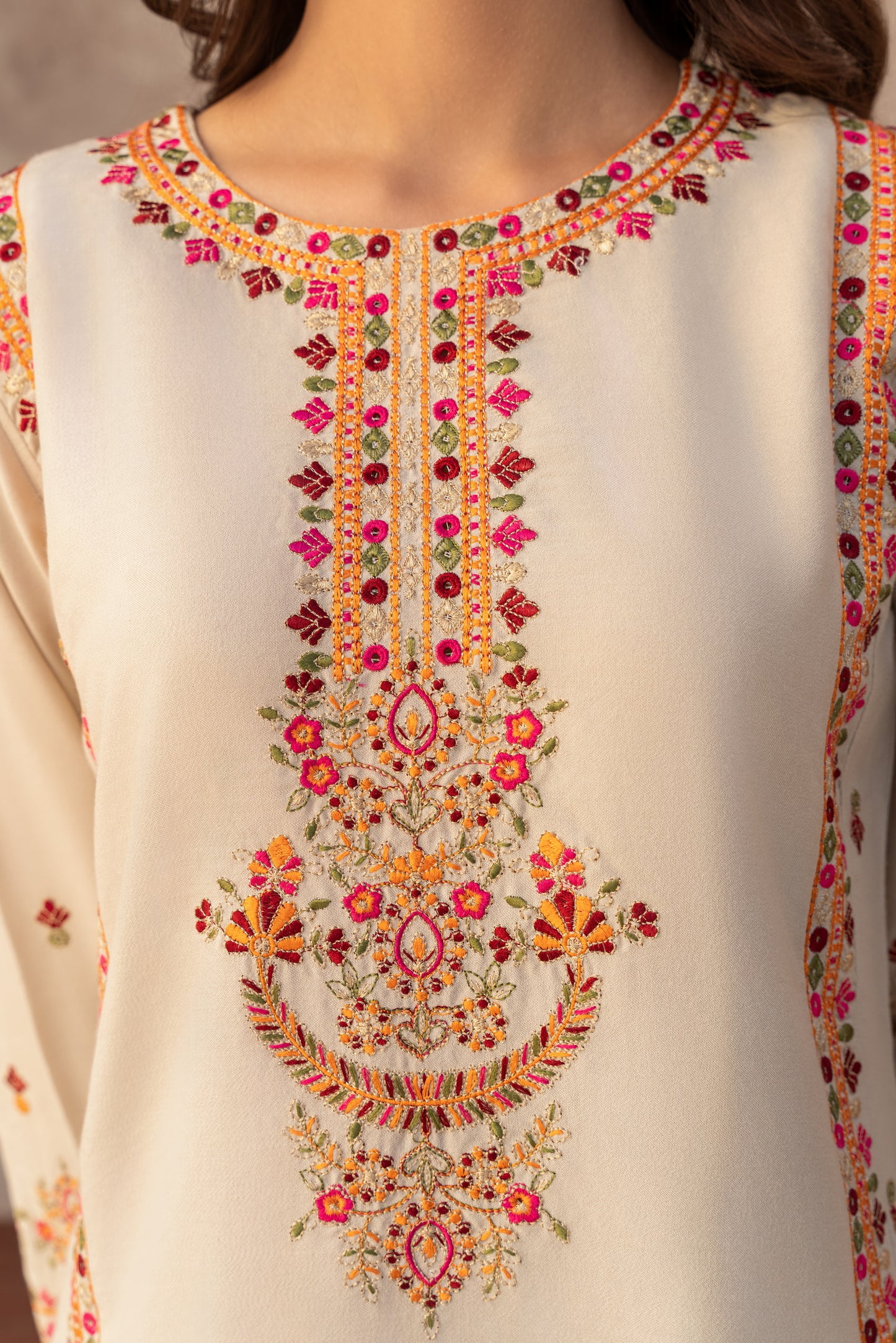 Noor-e-Bahaar - Off White - By Joray.pk