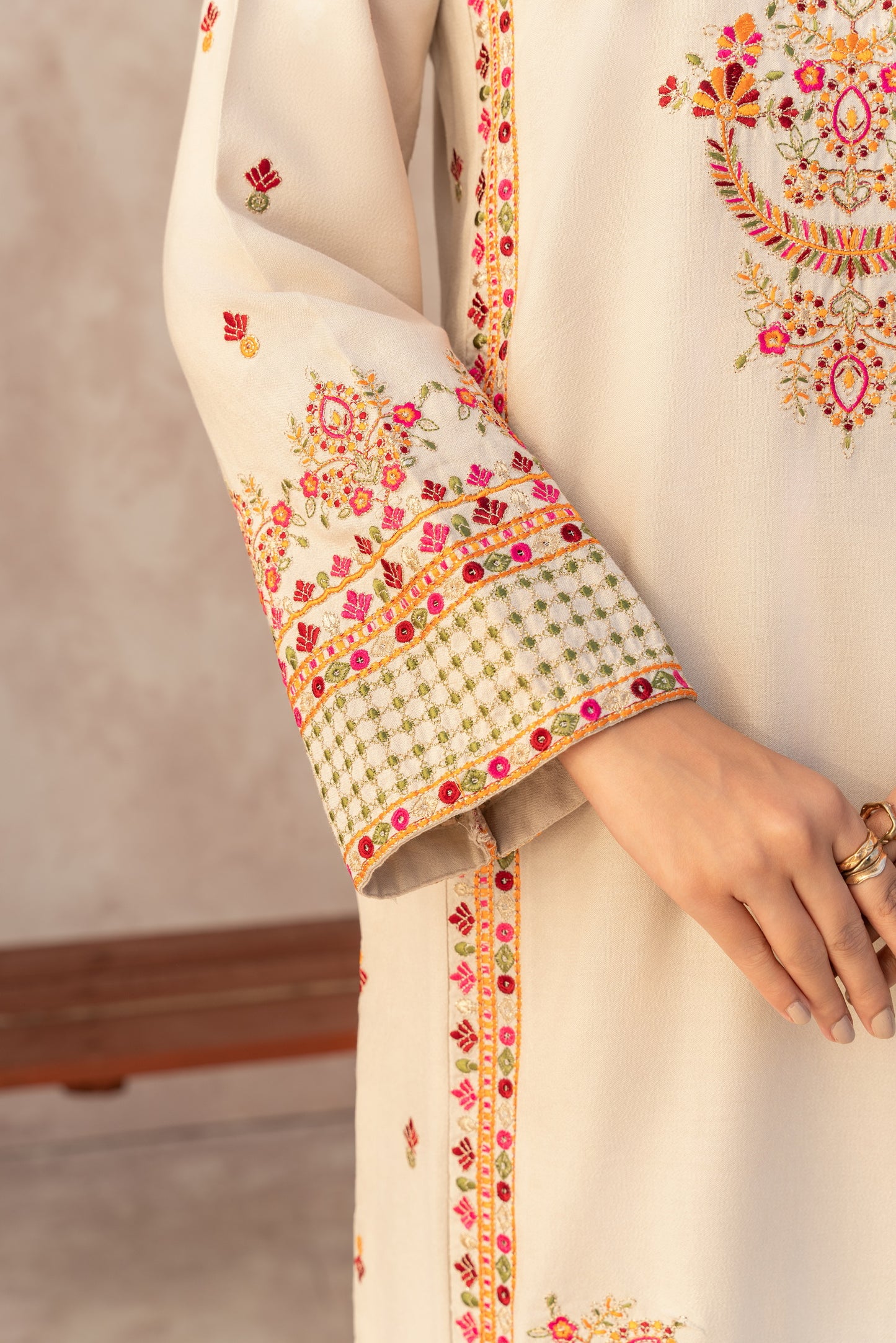 Noor-e-Bahaar - Off White - By Joray.pk