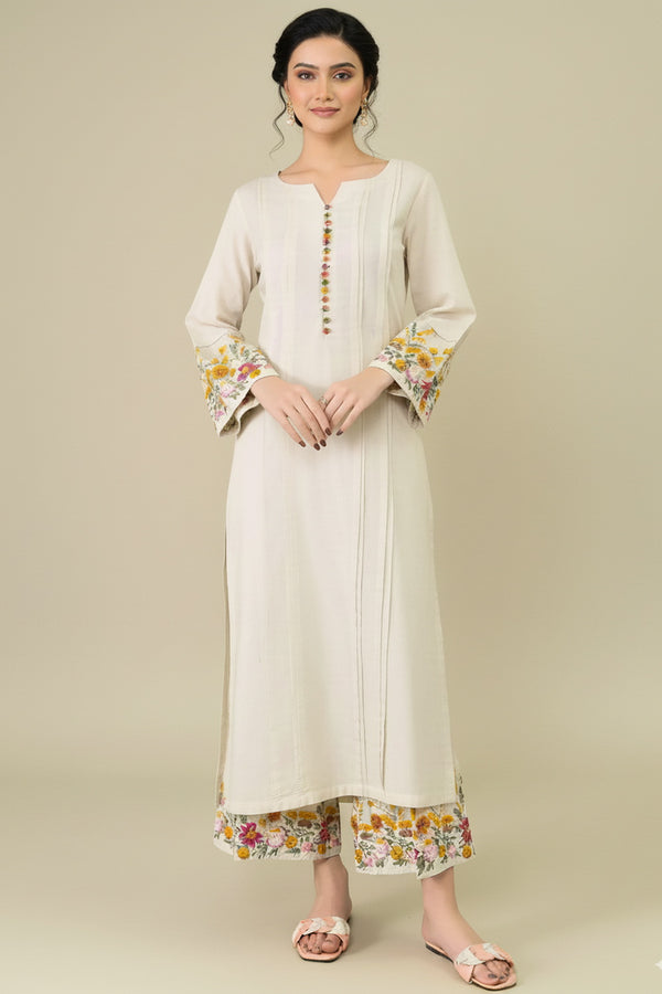 Noor-e-Gul - Ivory - By Joray.pk