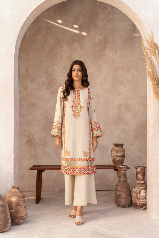 Noor-e-Bahaar - Off White - By Joray.pk
