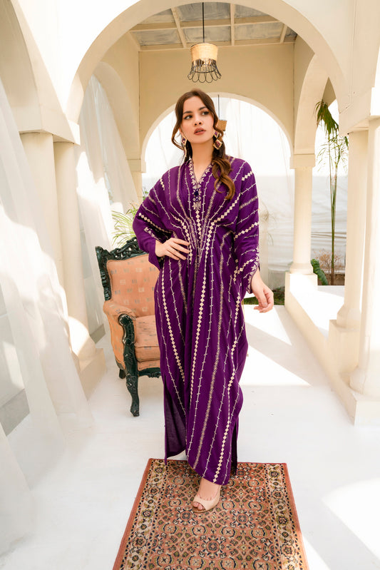 Shan-e-Banafsh Kaftan- By Joray.pk