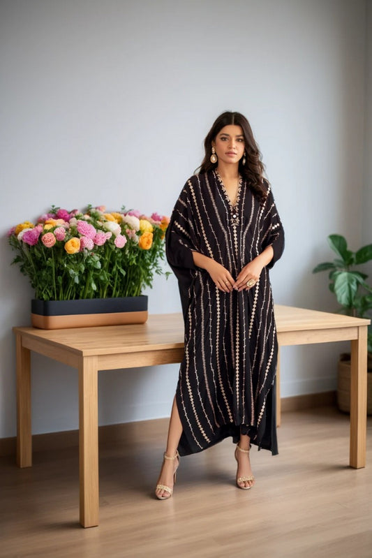 Siah Rang-e-Naz- Kaftan - By Joray.pk