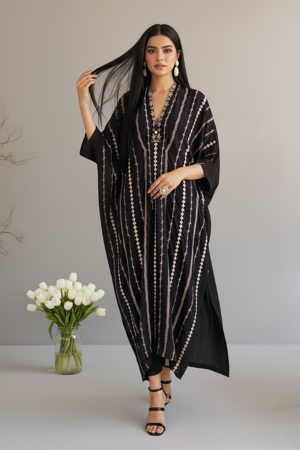 Siah Rang-e-Naz- Kaftan - By Joray.pk